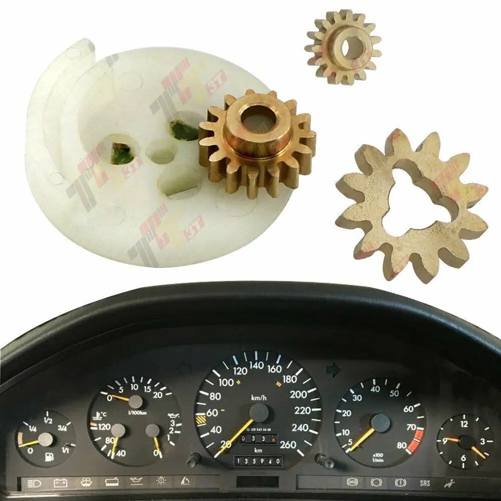 Copper Gear Wheel for Mercedes W140 R129 VDO Odometer Speedometer 15 & 12 Tooths