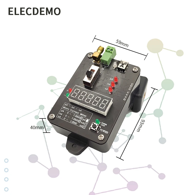 Micro Ammeter Milliampere Microampere Picoammeter mA uA nA pA Weak current Dark current Photocurrent