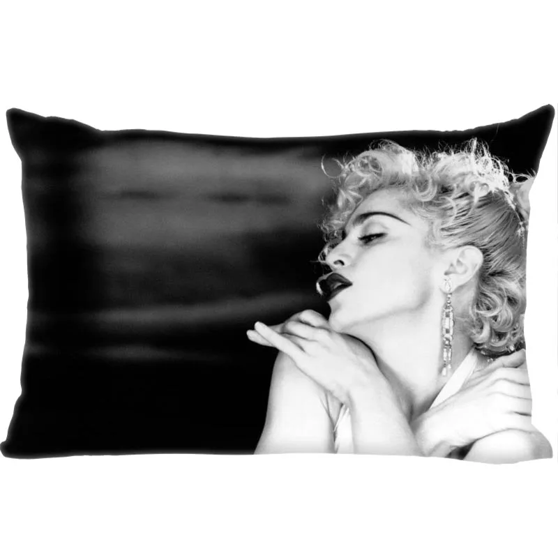 Hot Sale Madonna Rectangle Pillowcase Custom Home textile Zipper Pillowcase Pillow Cover Size 45*35cm (one side) Print