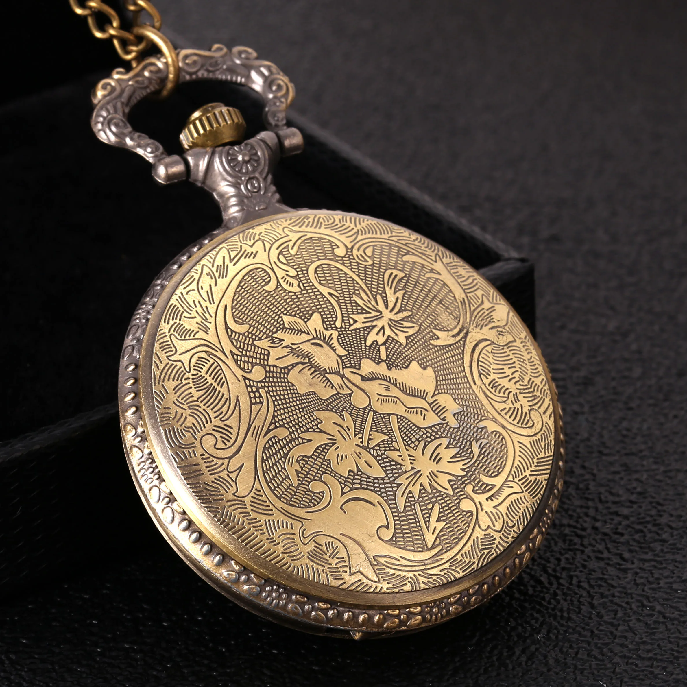 8876 duże miedziane kwiatowe retro sąd pełne okazałe pocket watch