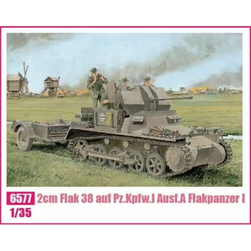 

DRAGON 6577 1/35 2 см Flak 38 auf Pz.Kpfw.I Ausf.A Flakpanzer I - Набор масштабной модели