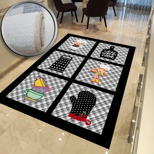 Andorra Carpet Kitchen Mat Anti-Slip Floor Washable DOT-HT822