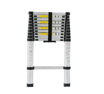 

3.2m retractable folding aluminum upright ladder, multi-purpose home/library/engineering ladder