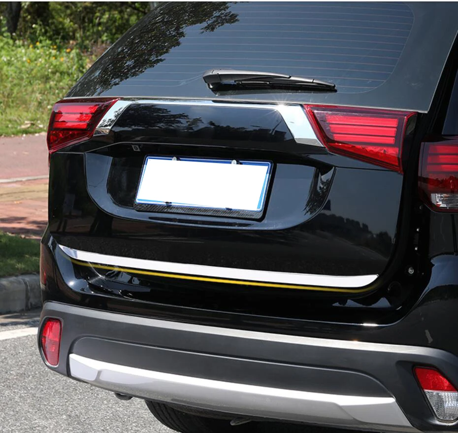 

Tailgate Rear Door Bottom Cover Molding Trim Stainless Steel back door trim car Accessories for Mitsubishi Outlander 2013-2019