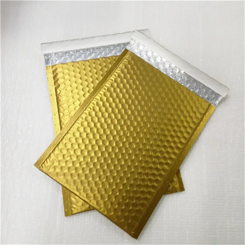 

18.23cm Gold Self-seal Adhesive Courier Storage Bags Plastic Poly Envelope Mailer Postal Shipping Mailing Bags Closet Organizer