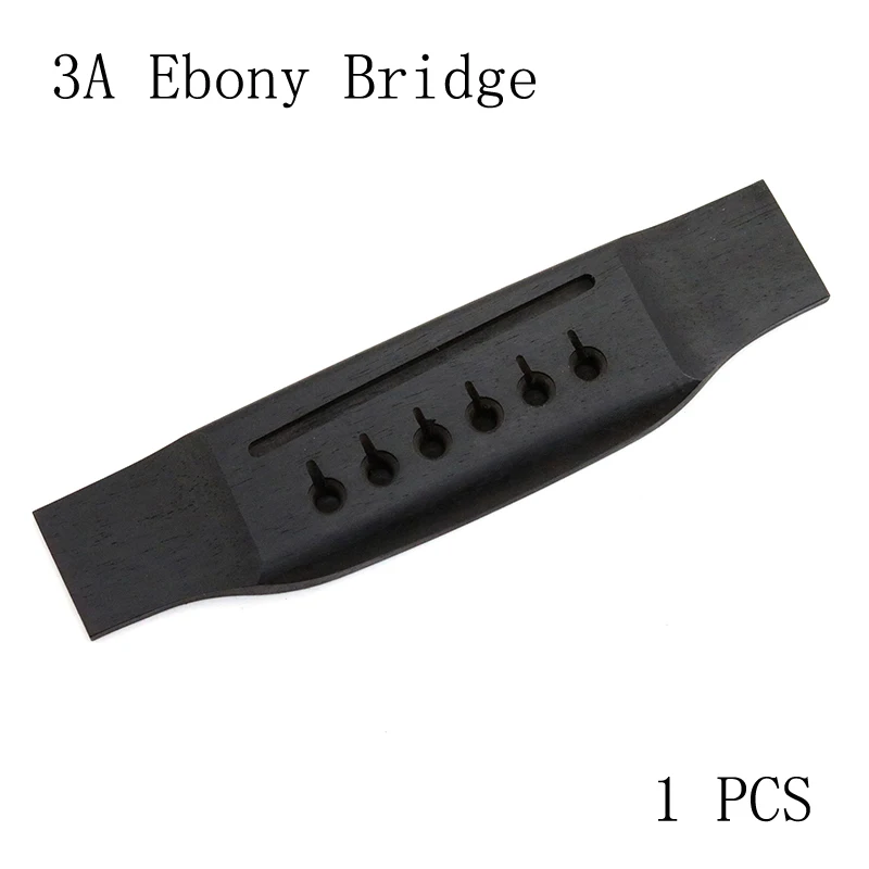 High Quality Ebony Guitar Bridge Replacement Parts Solid Wood Acoustic Guitar Accessories 153*37*9mm MT style