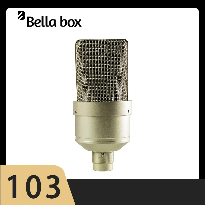 

Bella box 103 professional studio XLR microphone capacitor, computer game recording microphone, sound card, Podcast