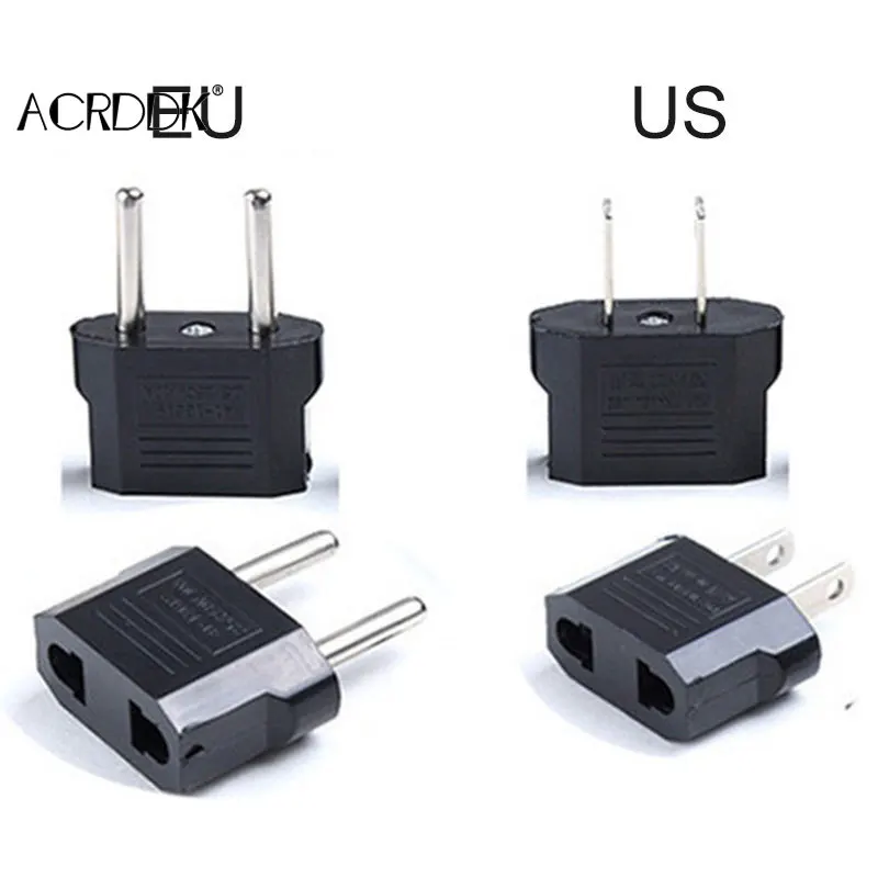 5Pcs 110V to 220V Conversion Adapter EU/US Plugs Travel Adapter Converter for Home Outdoor Traveling Use DF