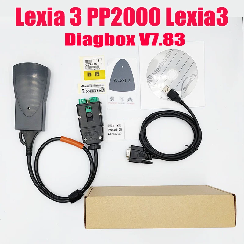 Lexia 3 Full Gold Chip PP2000 Diagbox V7.83 Lexia3 For both Citroen and Peugeot Auto Scanner Lexia OBD OBD2 Car diagnostic Tools