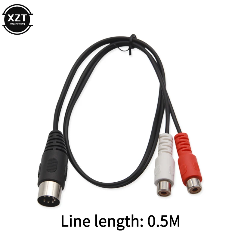 7-pin DIN 7pin Revolution 2RCA Lotus Mother Vintage Audio Speaker Equipment Adapter Cable 7 Pin Din Male 0.5M/1M/1.5M