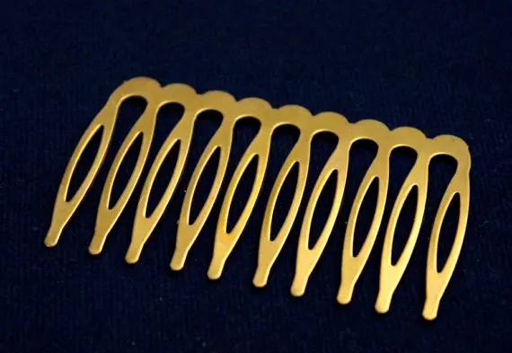 50pcs 53mm 10 Teeth Hair Comb Hairpin Findings Gold,Silver,Bronze, Mix color or You Choose Color