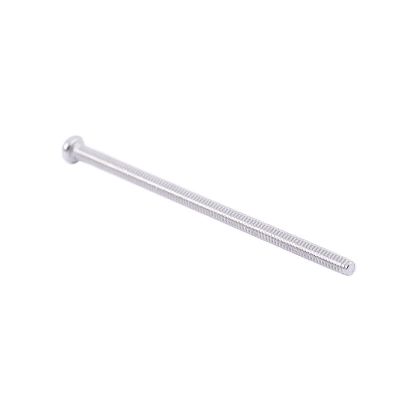 60 x Silver Tone M2 * 40mm 304 Stainless Steel Round Head Screws Bolt