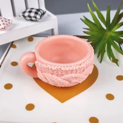 PRZY 3D Cup Mould Silicone Sweater Coffee Cup Soap Molds Fondant Soap Molds Handmade Mold Clay Resin Candle Mould