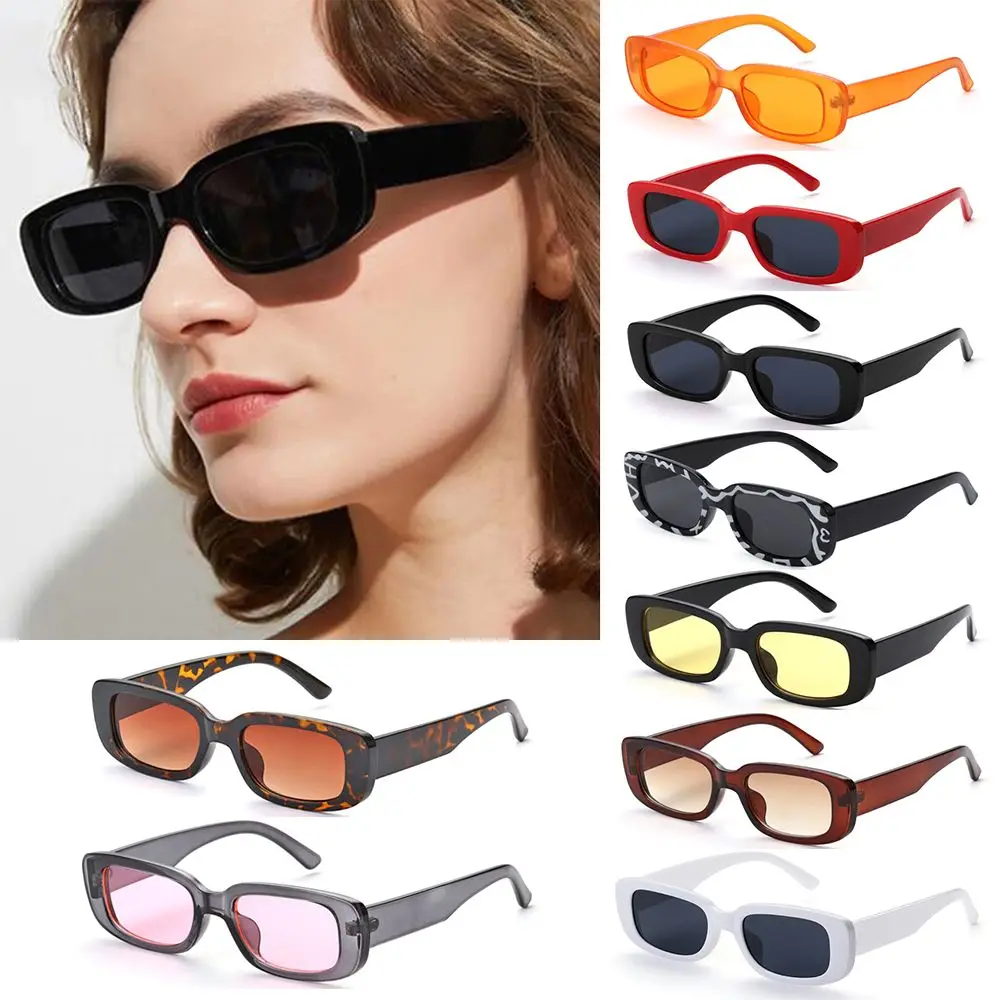 Retro Small Rectangle Square Frame Sun Glasses Women Sunglasses Eyeglasses Eyewear