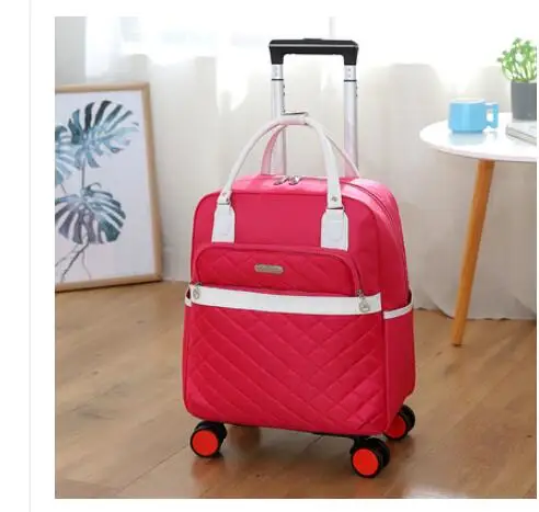 Women travel backpack with wheels Wheeled bag for travel trolley bags Oxford large capacity Travel Rolling Luggage Suitcase Bag