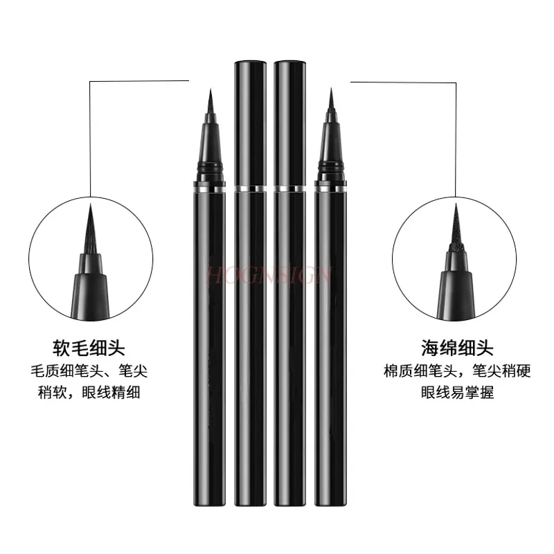 2 uds delineador de ojos duradero impermeable a prueba de sudor sin manchas sin decoloración ojos grandes maquillaje delineador de ojos principiantes venta