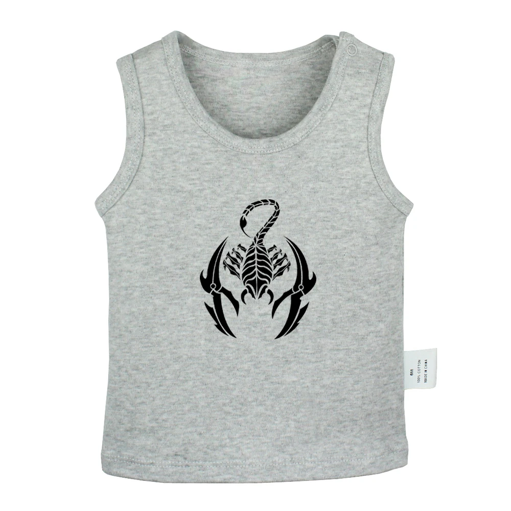 

Constellation Scorpio Virgo Pisces Cancer Capricorn Symbol Newborn Baby Tank Tops Toddler Vest Sleeveless Infant Cotton Clothes