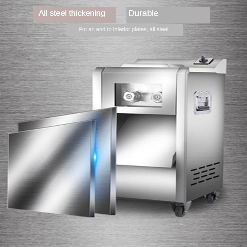 Household Small Automatic Meat Cutter ltd. Slicing Shredder Vegetable Cutter Electric Stainless Steel Minced Meat