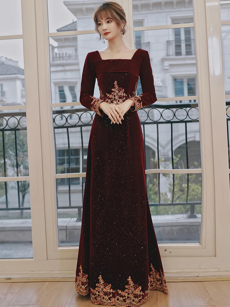 Dubai Long Sleeve Mermaid Gown For Women Party 2021 formal evening dresses women gown