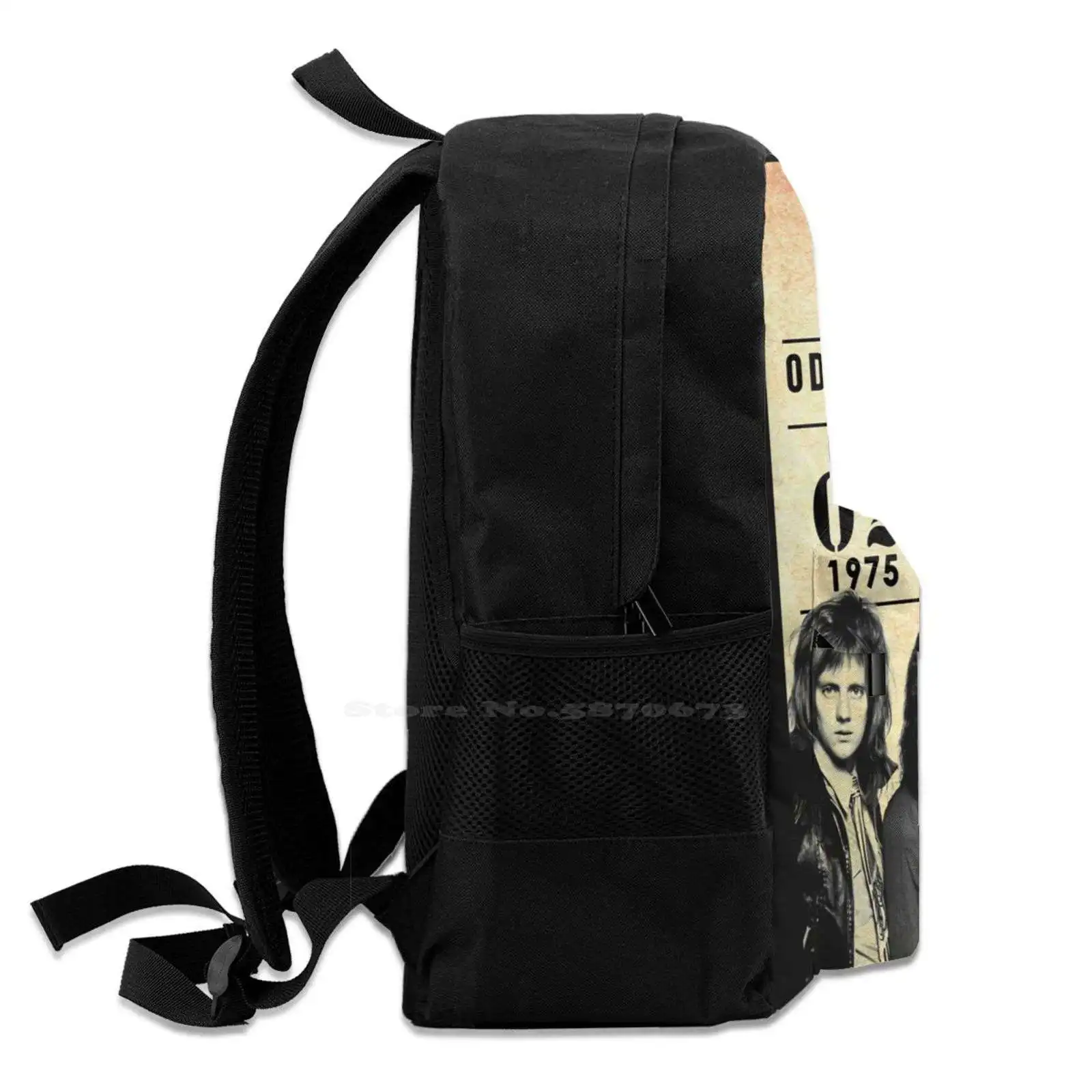1975 Hammersmith Concert-London School Bag Big Capacity Backpack Laptop 15 Inch Concert Hammersmith London 1975 Pop Stage image 5