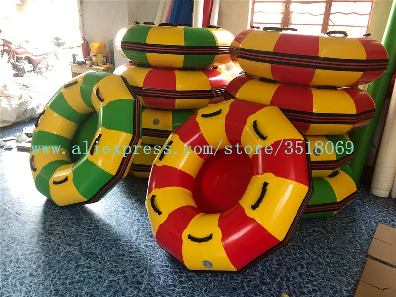 Thickened PVC 1.2 m diameter inflatable ring suitable for water parks and water slides