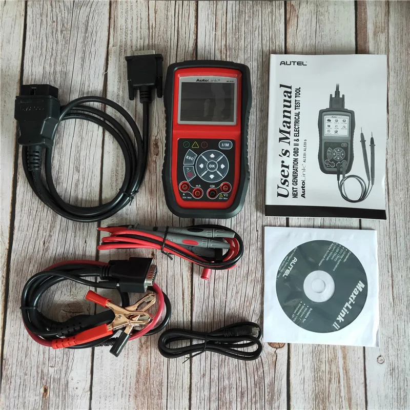 

Autel Autolink AL539 OBD2 Scanner Automotive Electrical Test Tool Diagnostic Tool Code Reader( without original box)