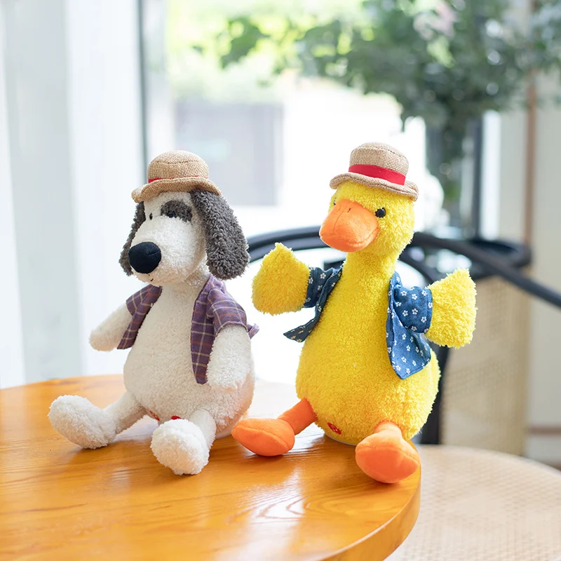 The Cute Stuffed Duck Toy That Can Learn To Talk And Sing Can Record, Sing And Dance, And Can Connect To Bluetooth As A Gift For