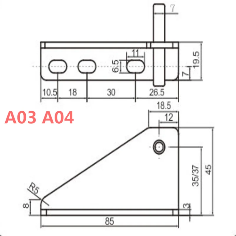 Stainless Steel Thickened Refrigerator Hinge Hotel Restaurant S01 Commercial Kitchen Large Four Six Door Freezer Hinge