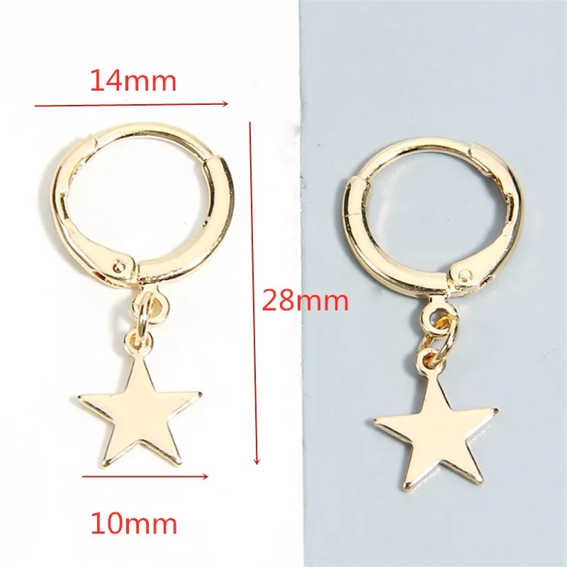 Exquisite Creative Butterfly Star Square Drop Earrings For Women Trendy Minimalist Gold Color Wedding Jewelry Girl Accessories