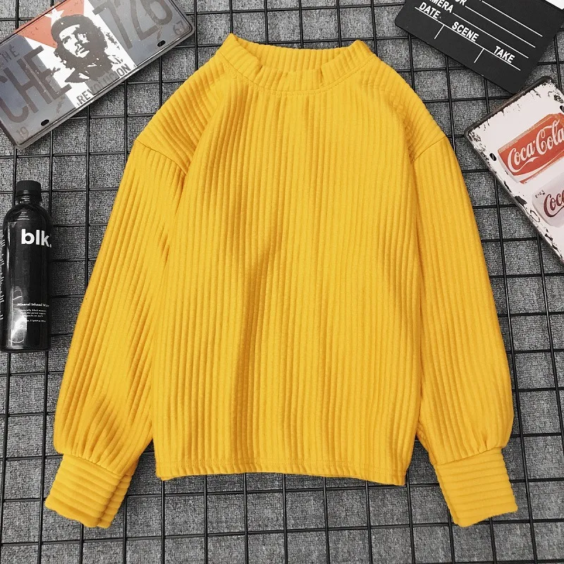 Sweater Women 2020 Autumn Winter Retro Loose Korean Knit Sweater Female O Neck Long Sleeve Slim Sweater Jumper Female Tops