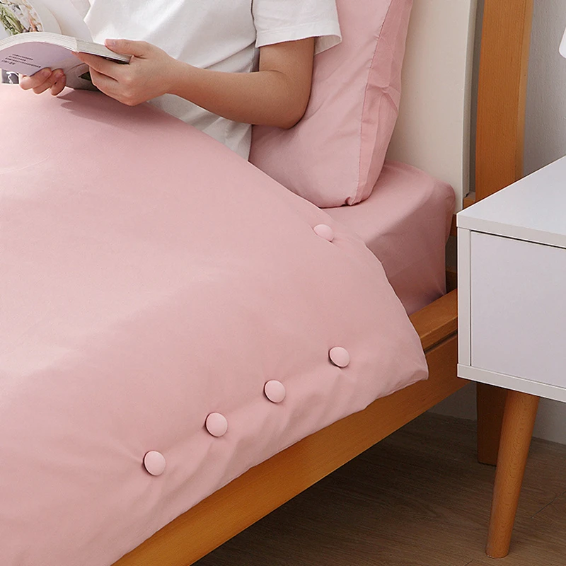 New Mushroom Quilt Holder Macaron Non-Slip BedSheet Clips Quilt Clip One-Click To Unlock Sheets Non-Slip Fixing Clip Shelf Plate