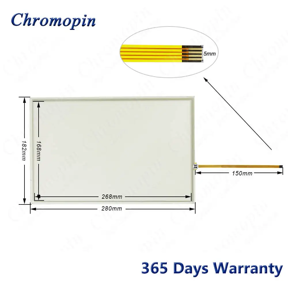 6AV2124-0MC01-0AX0 Panel de pantalla táctil digitalizador de cristal para 6AV2 124-0MC01-0AX0 TP1200 COMFORT TOUCH Panel táctil de 12 "con superposición