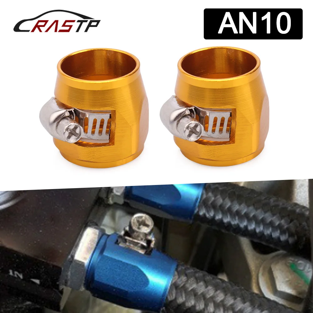 RASTP-NEW Fuel HEX Finishers Oil AN10 1/2'' Fittings Clamps Water Tube Hose 21mm RS-TC008-AN10