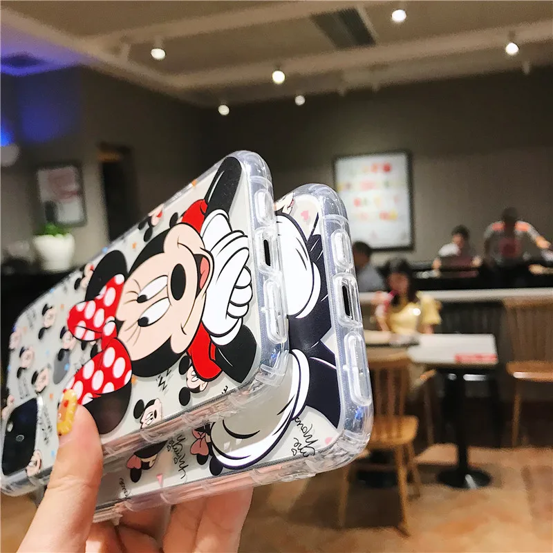 Funda de silicona con dibujos animados de Disney, carcasa suave a prueba de golpes para iPhone 12, 11 Pro Max, Mini, X, XR, XS Max, 7, 8, 6s Plus, SE