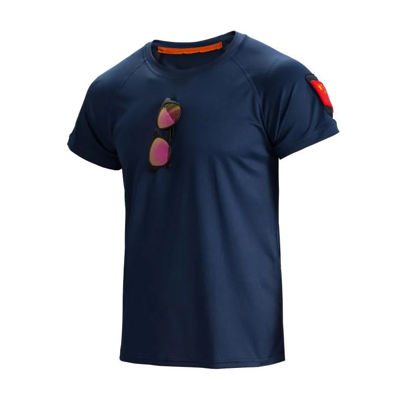 Men Tactical Short-Sleeved Shirts Summer Outdoor Quick-drying Physical Service O-Neck Tops Tactical Military T-shirt For Men