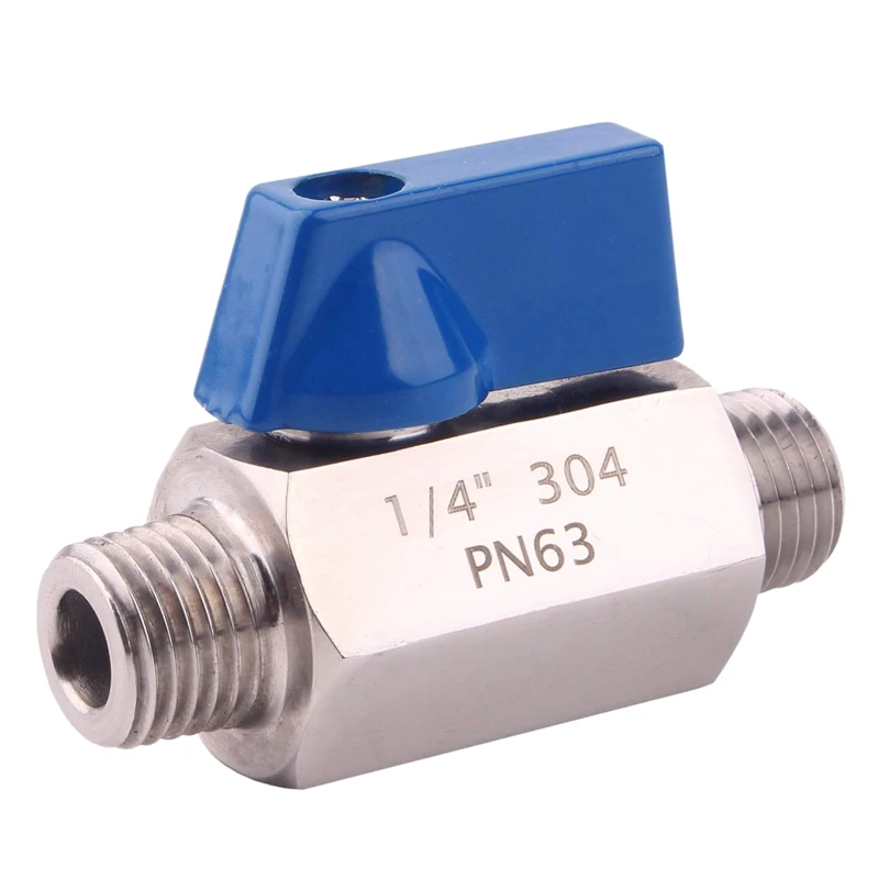 

Hot Stainless Steel Ball Valve - 1/4 Inch NPT Thread Male Small Mini Ball Valve (1/4inch Male&Male)