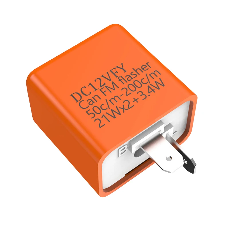 LED Flasher Relay 12V Freqüência ajustável da luz do sinal de giro, 2 pinos Piscando, Relés para acessórios de motocicleta