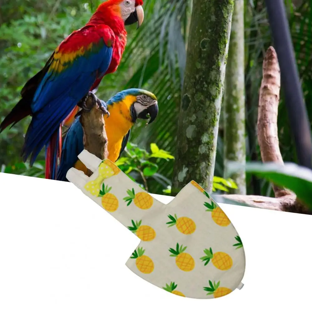 Bow Tie Parrot Diaper Starling Cute Floral Colorful Fruit Parrot Small And Medium Large Pet Bird Flight Suit Clothes Small Pants