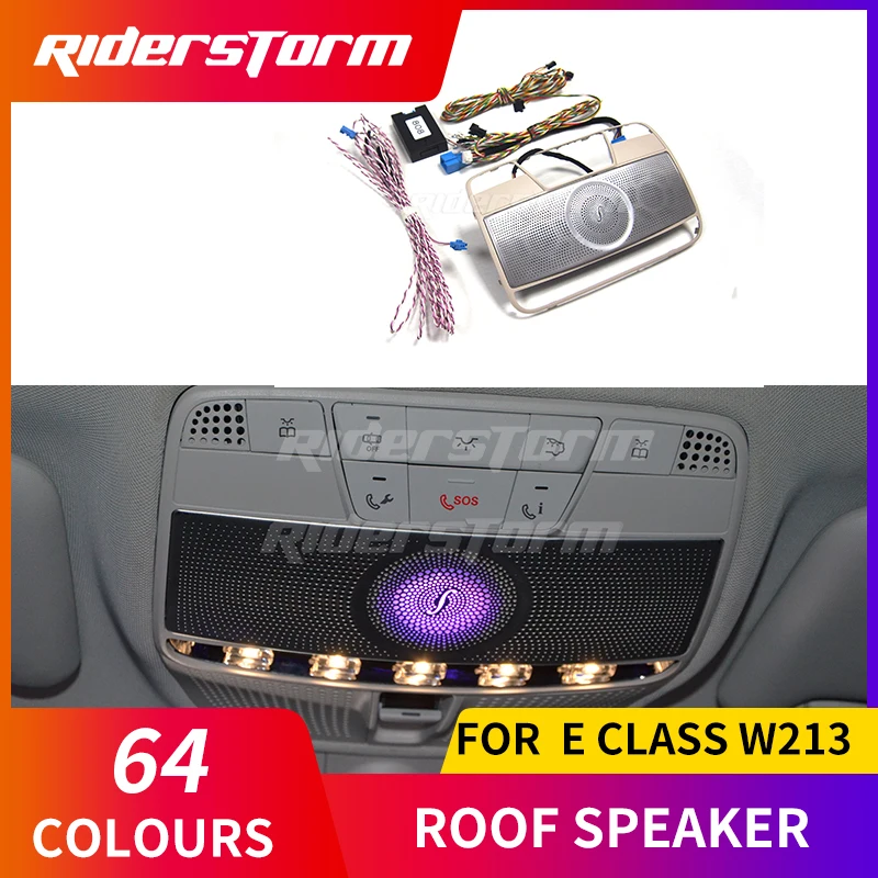 Roof speaker for E class w213 interior reading light roof speaker tweeter E200 E300 fit for Glc x253 S w222 sounds speaker cover