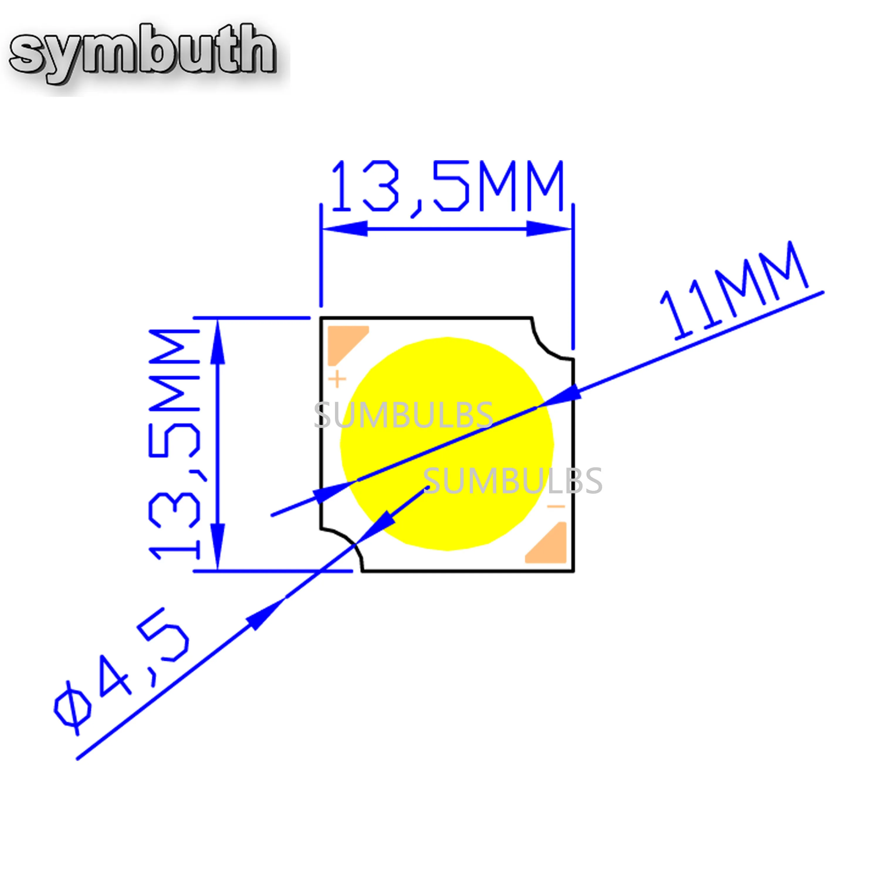 Manufacturer 7W LED COB Light Chip Source 21V 300mA 3000K 4000K 6500K  for DIY Down Spot Indoor Lamp