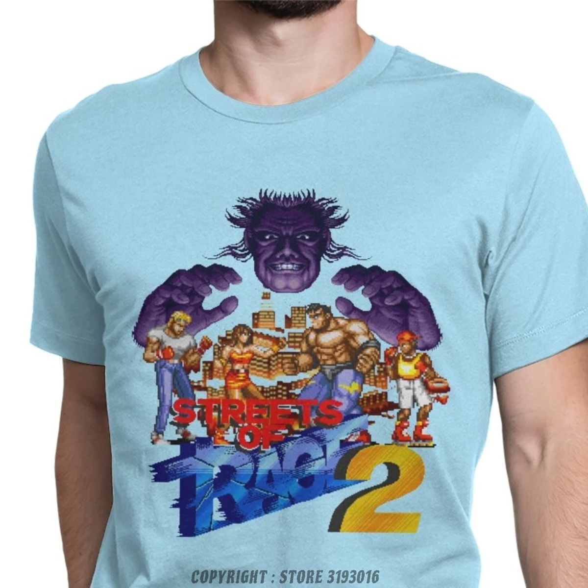 Casual Vintage Streets Of Rage T-Shirt Pure Cotton 3D Tshirts