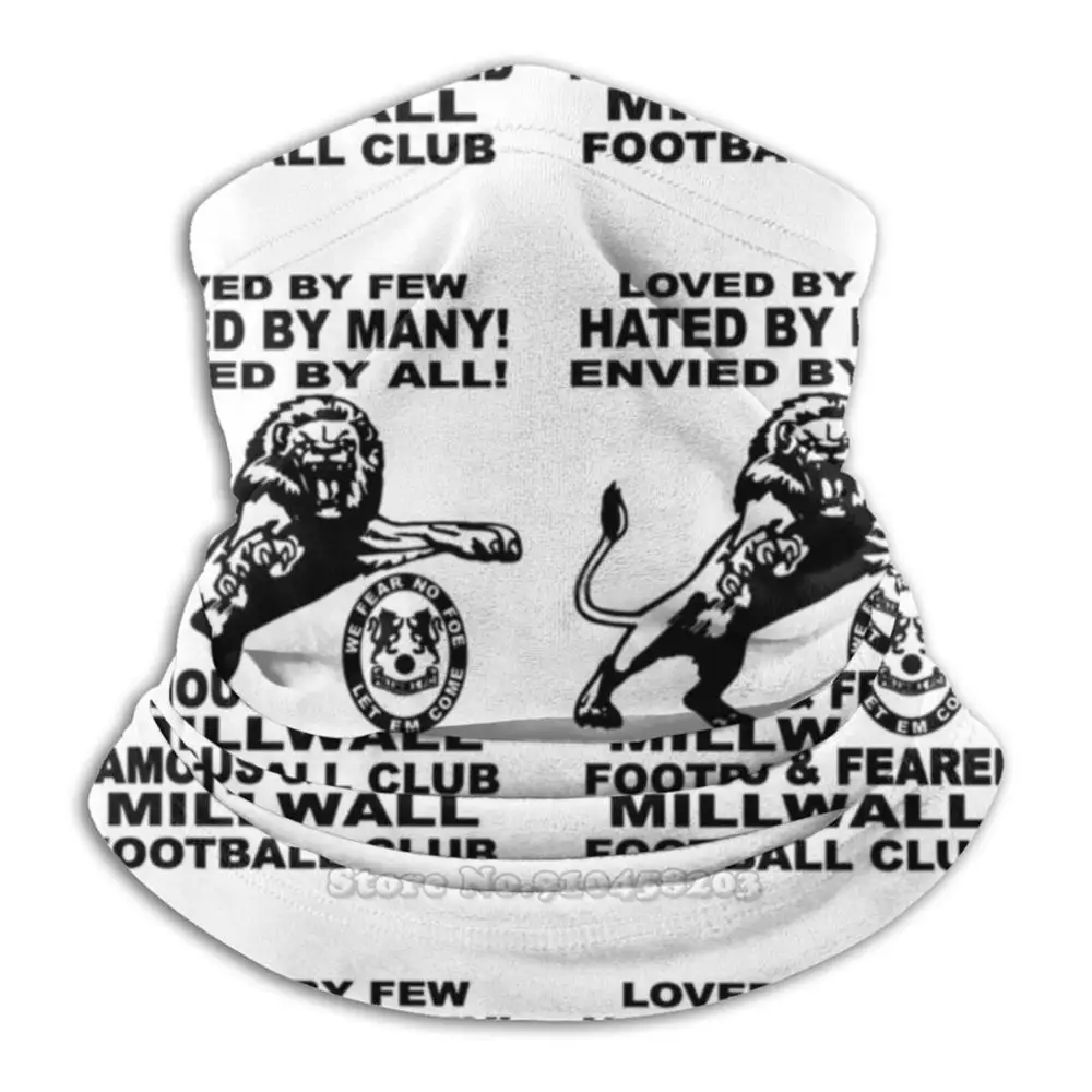 Famous Millwall Football Club Cycling Motorcycle Headwear Washable Scarf Neck Warmer Face Mask Millwall Millwallfc Millwall