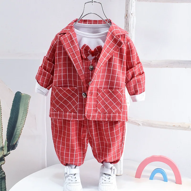 

Boys Clothes Autumn New Boutique Kids Clothing 1-6 Years Old BabySpring and Autumn Three-Piece Suit