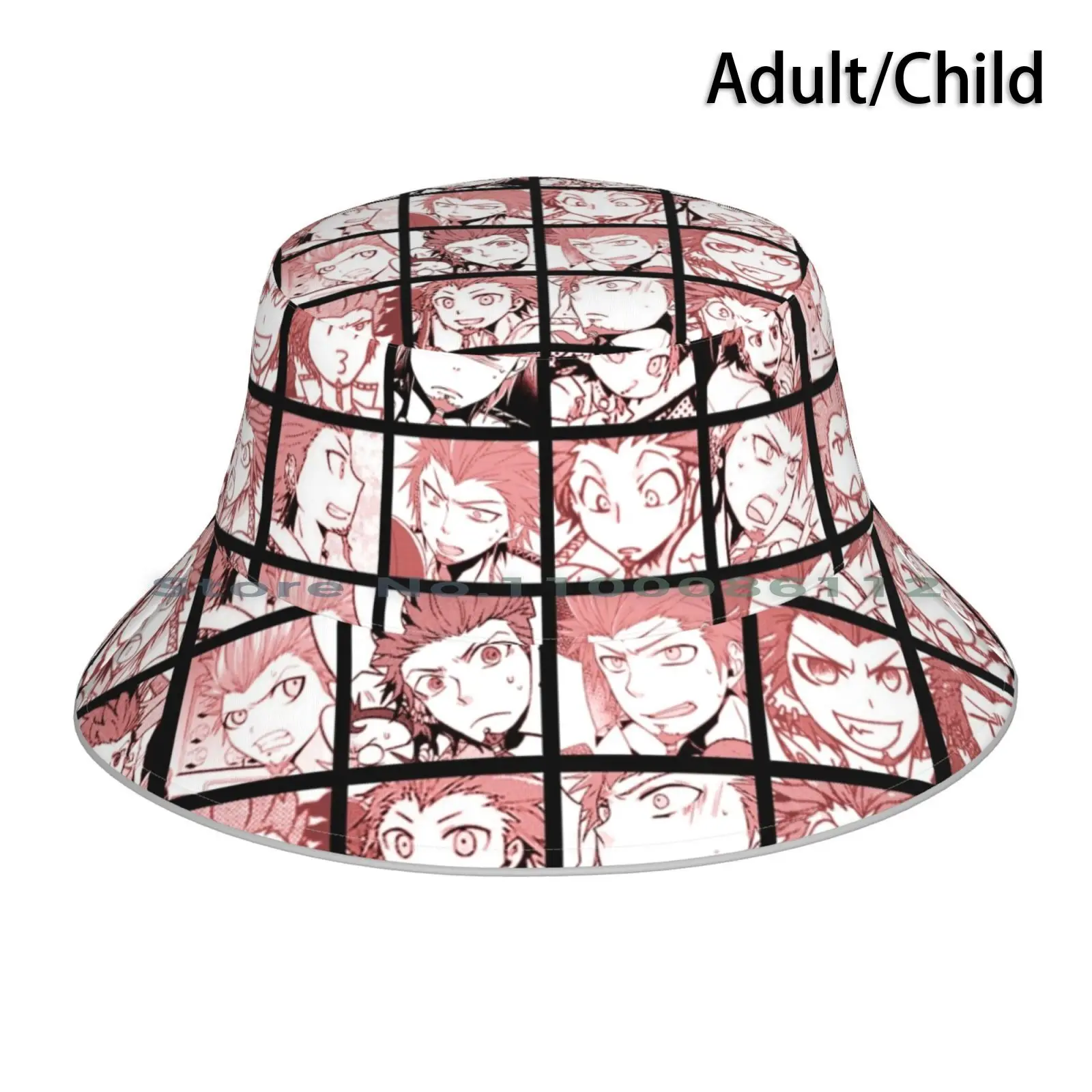 Leon Manga Collection ( Colored ) Bucket Hat Sun Cap Leon Kuwata 11037 Danganronpa Trigger Happy Havoc Manga Foldable Outdoor