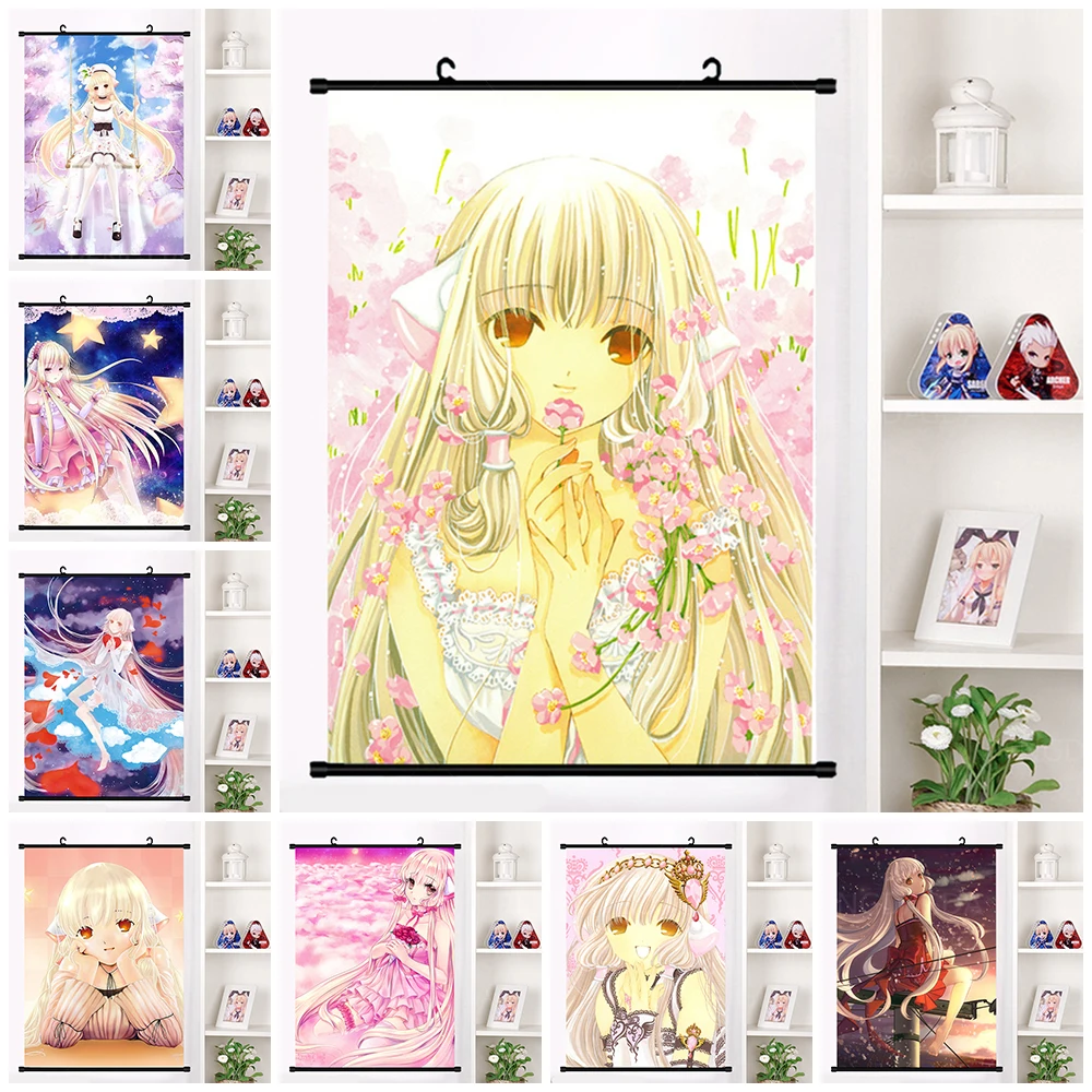 Home Decoration Room Wall Art Anime Girl Painting Cartoon Japanese Character Plastic Hanging Scrolls Canvas Print Picture Poster