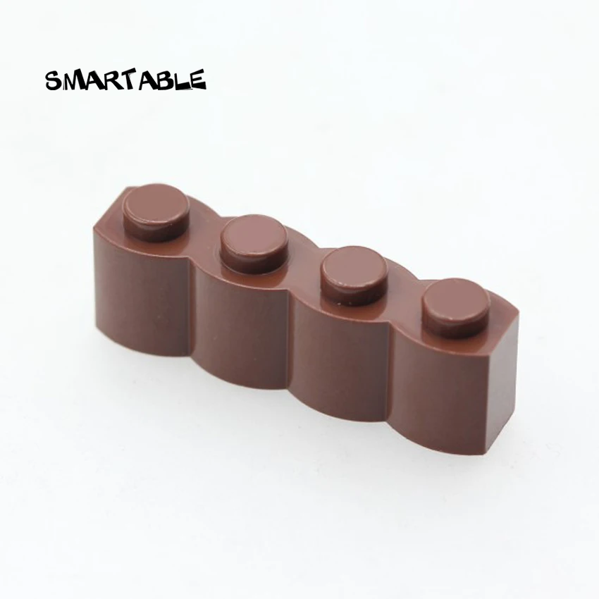 Smartable Brick Special 1x4 with Wave Building Blocks MOC Parts Toys For Kids Compatible Major Brand 30137 50pcs/lot