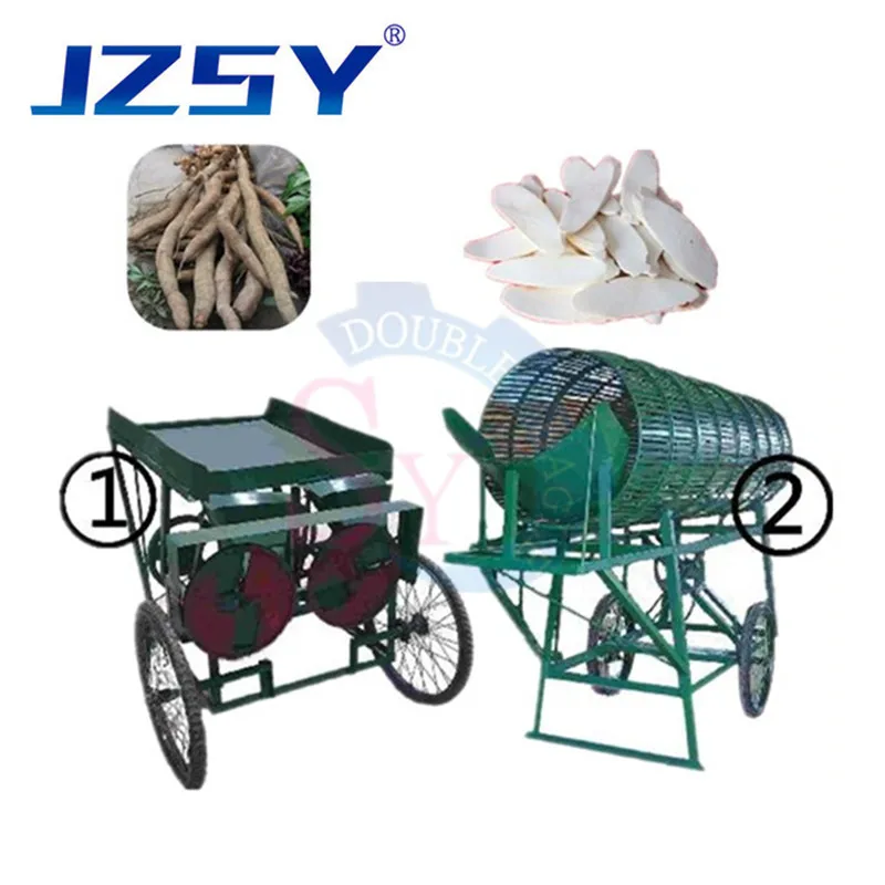 

10t/H High Efficiency Industrial Automatic Cassava Peeling Slicing Machine/Cassava Peel Stripping Shucking Equipment/Cutter