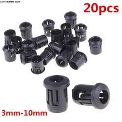 20pcs Black Plastic Lamp Bases LED Lamp Diode Holder Black Clip Bezel Socket Mount 3mm/5mm/8mm/10mm