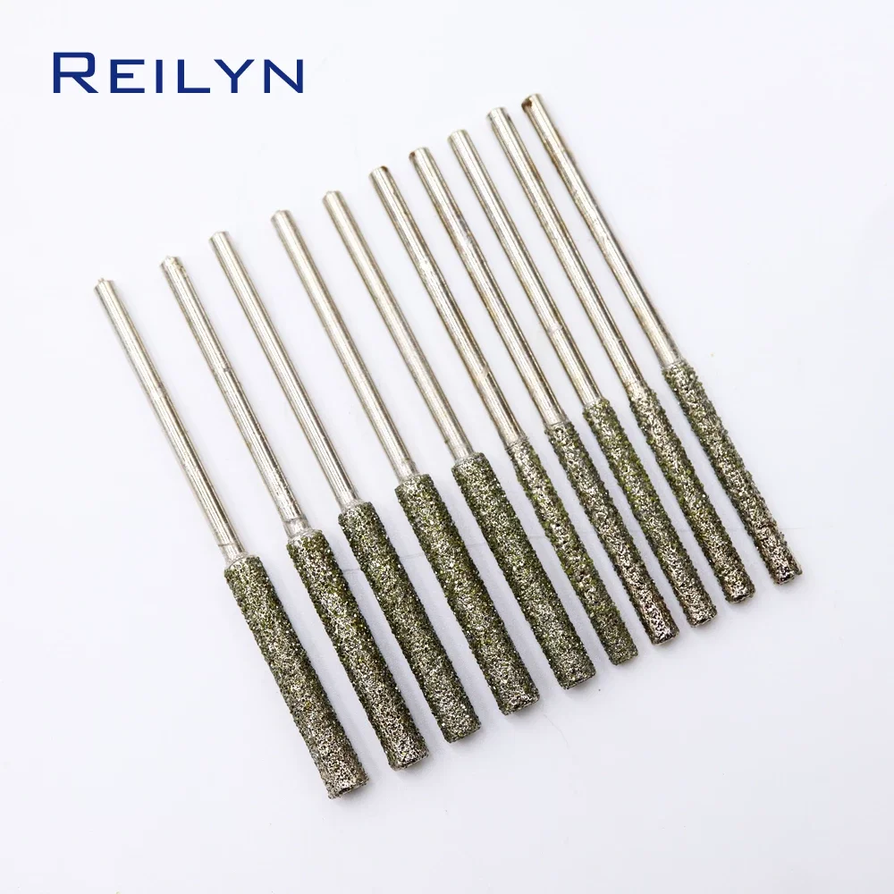 

Ultra-long 4mm/5mm Coarse Emgery Grinding Burr Grit #60 Grinding Bits 3mm Shank Diamond Abrasive Bits Peeling Trimming Bits