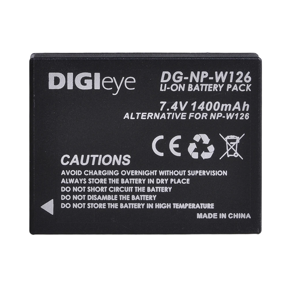 1400mAh NP-W126 W126 NP-W126s Battery for FujiFilm FinePix X-T1 X-T2 X-Pro1 X-PRO2 X-A1 X-E1 HS30EXR HS33EXR HS50EXR